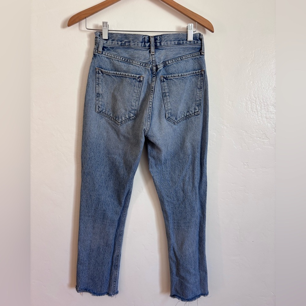 Agolde Riley high rise straight crop Jean size 25 - Picture 4 of 6